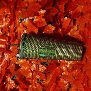 Metallic Green Starbucks cup